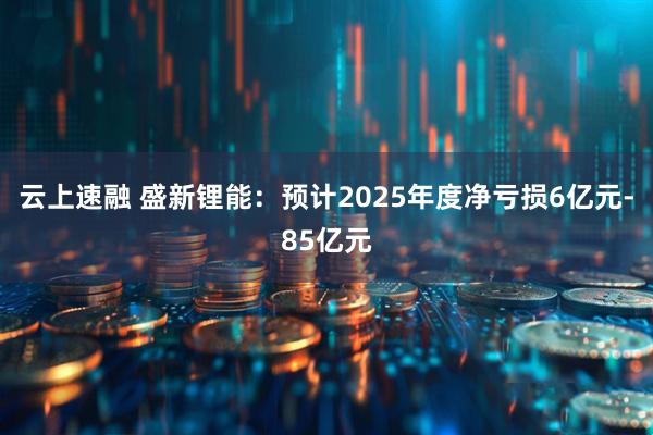 云上速融 盛新锂能：预计2025年度净亏损6亿元-85亿元