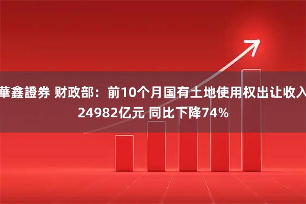 華鑫證券 财政部：前10个月国有土地使用权出让收入24982亿元 同比下降74%
